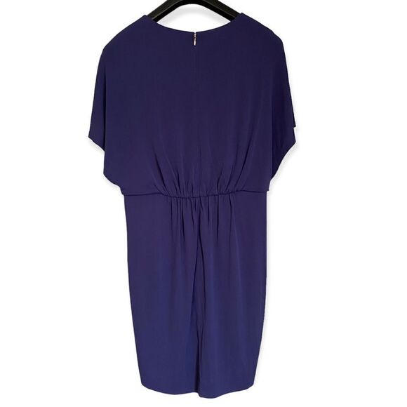 Marie Oliver Dolman Sleeve Gathered Front A Line Dress Blue Size Large - Picture 3 of 5